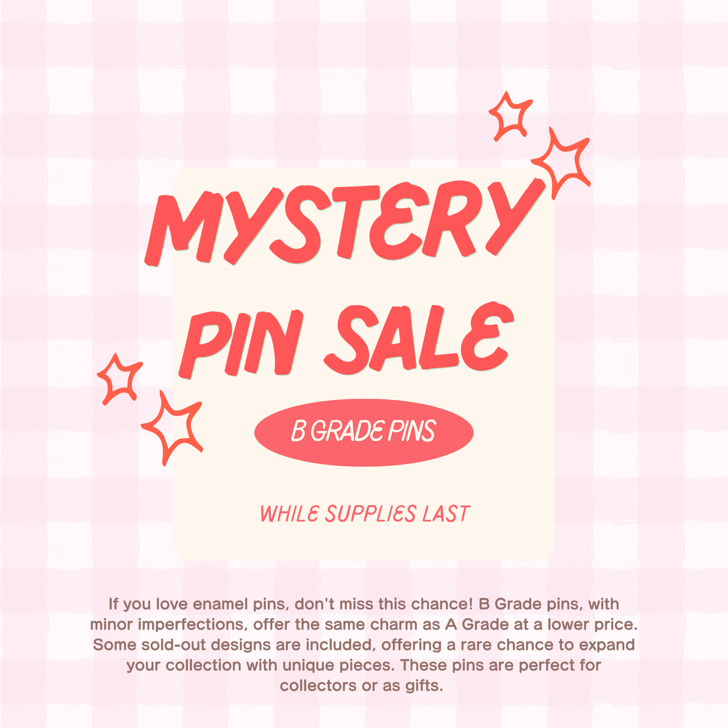 Mystery Pin Sale