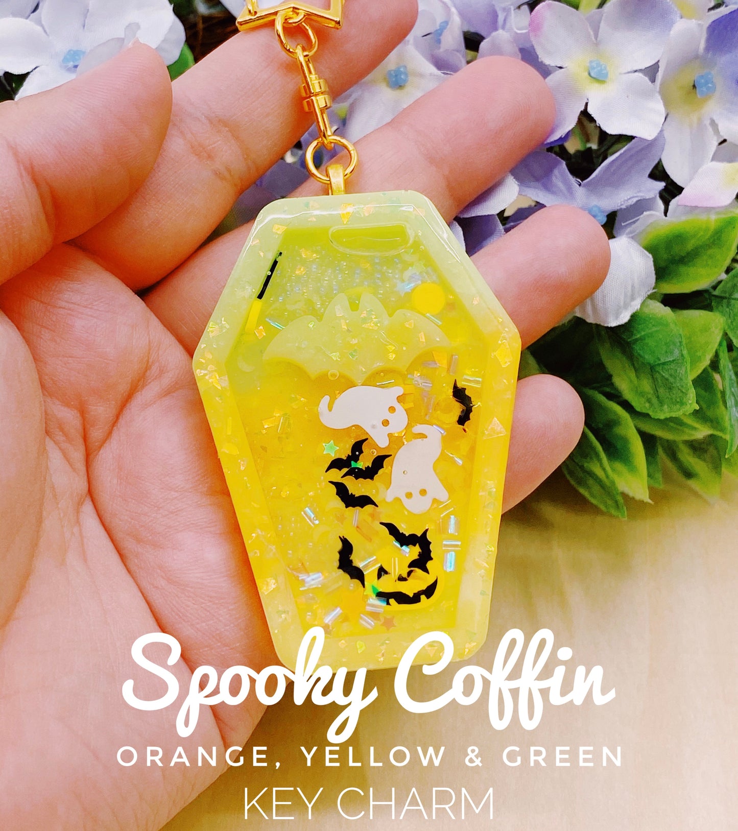 Spooky Coffin (Orange, Yellow & Green)