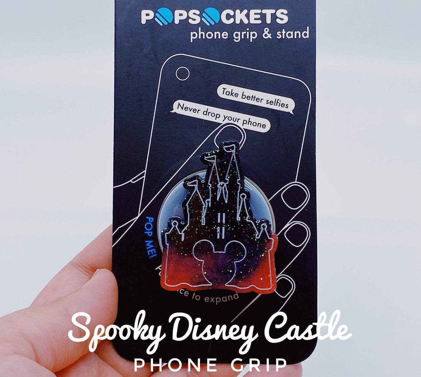Spooky Disney Castle Phone Grip